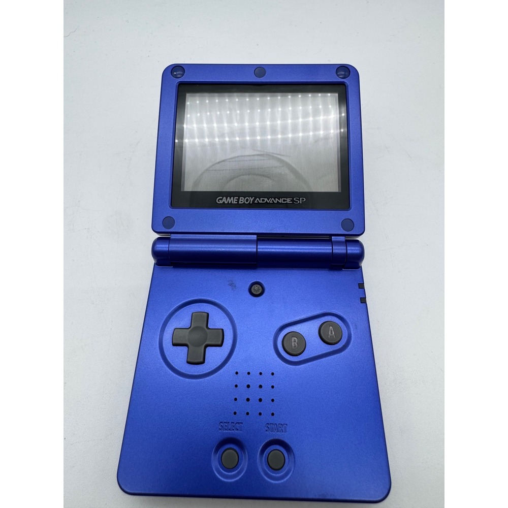 Nintendo Game Boy Advance SP Cobalt Blue AGS-001 Console Bundle Super Mario Adv